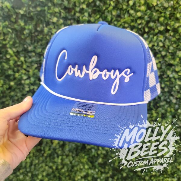 Embroidered Trucker Hat Cowboys  Thumbnail