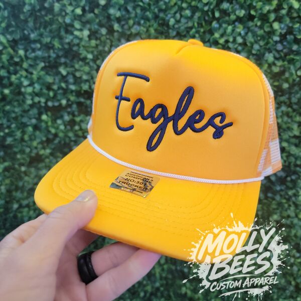 Embroidered Trucker Hat Eagles  Thumbnail