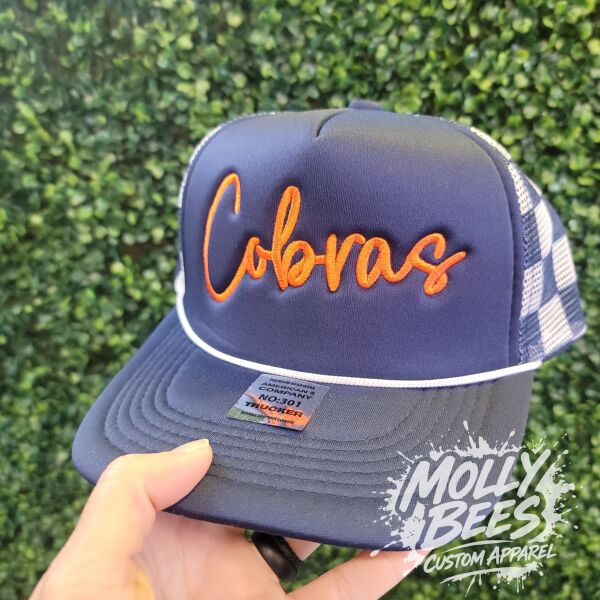 Embroidered Trucker Hat Cobras  Thumbnail
